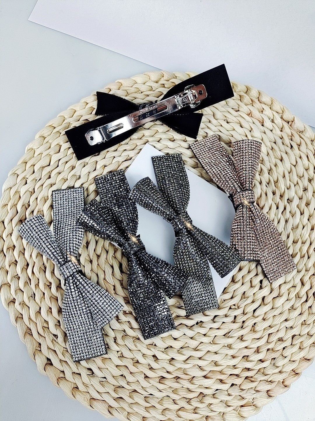 Women's Simple Style Classic Style Bow Knot Alloy Rhinestone Inlay Rhinestones Hair Clip