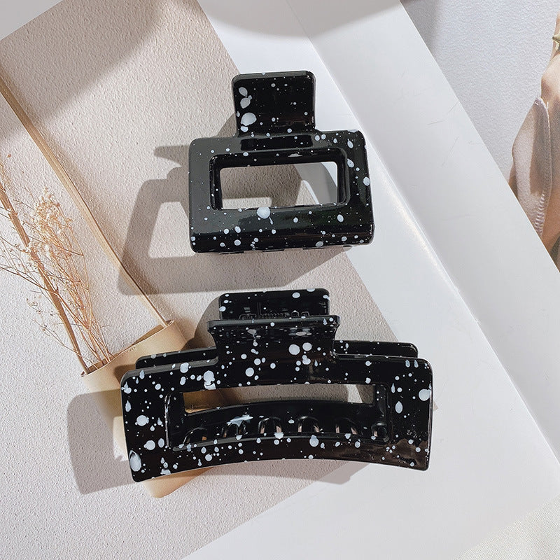 fashion geometric synthetic resin stoving varnish hair claws