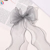 Women's Elegant Sweet Bow Knot Gauze Iron Hair Clip