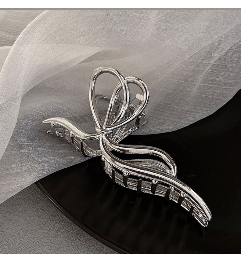 women's ig style elegant bow knot alloy plating hair claws
