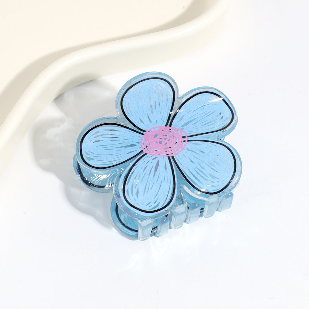 cartoon style cute flower arylic hair claws