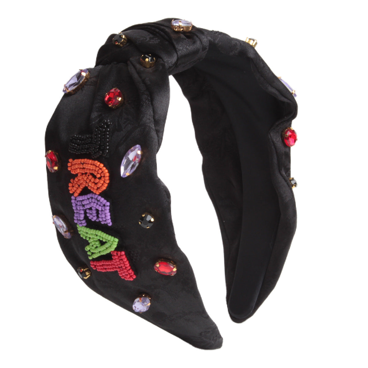 Women's Modern Style Korean Style Letter Cloth Inlay Rhinestones Hair Band