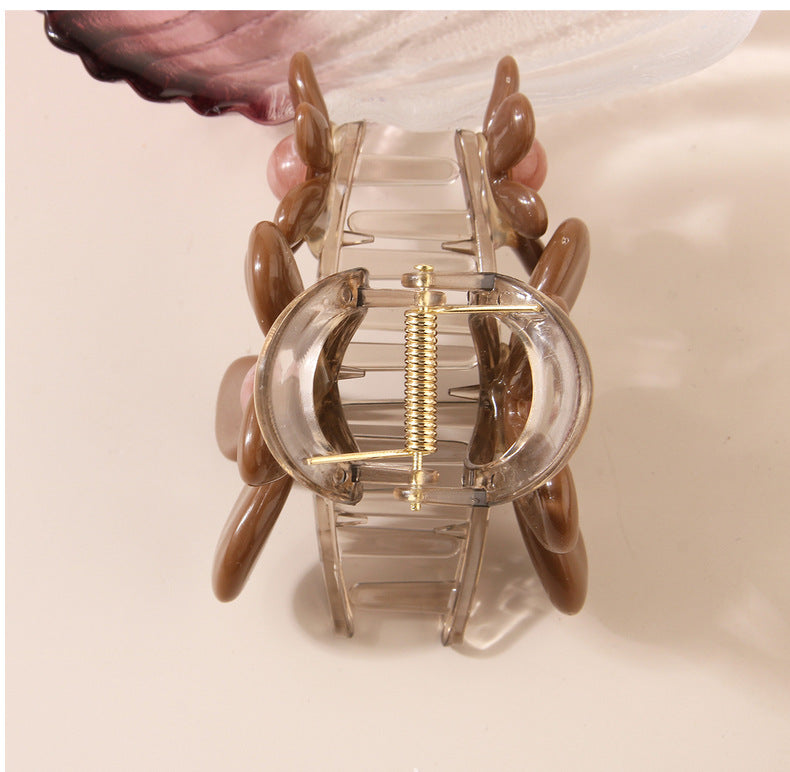 Women's Simple Style Classic Style Color Block Plastic Resin Hair Claws