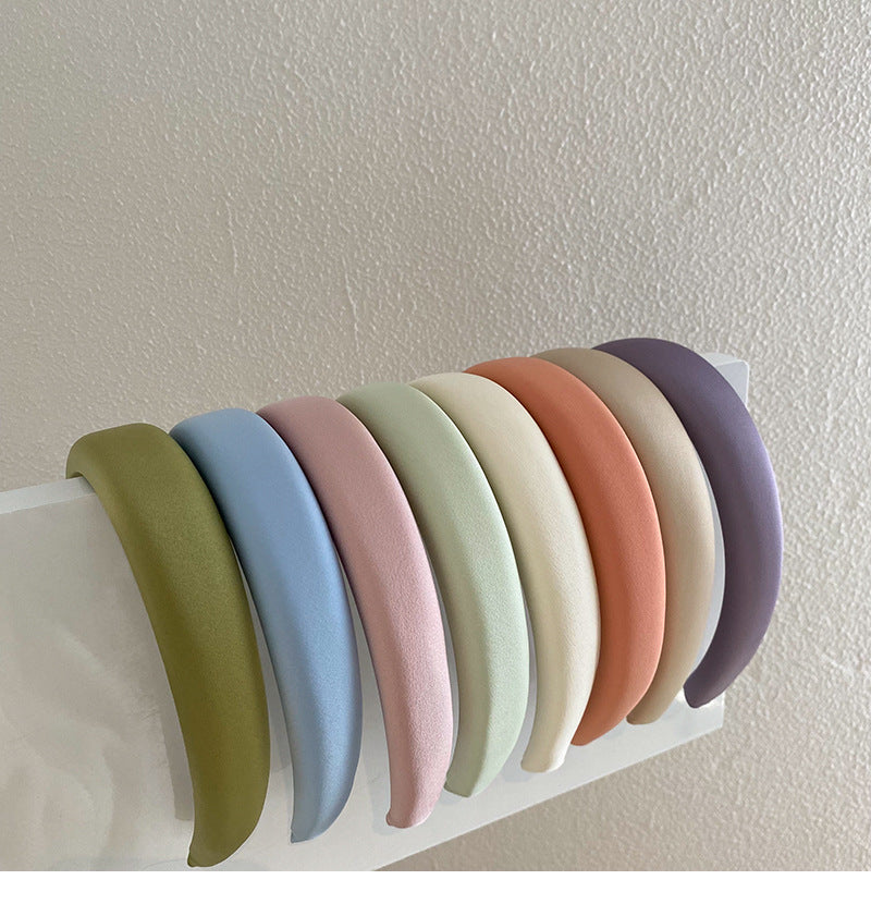 simple style solid color cloth handmade hair band 1 piece