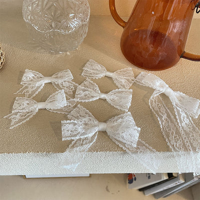 Women's Elegant Simple Style Bow Knot Lace Hair Clip Hair Tie Brooches