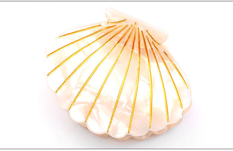 Women's Casual Beach Shell Acetic acid sheets Handmade Hair Claws