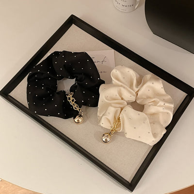 Women's Casual Sweet Solid Color Cloth Hair Tie