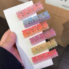 sweet bear alloy soft glue hair clip