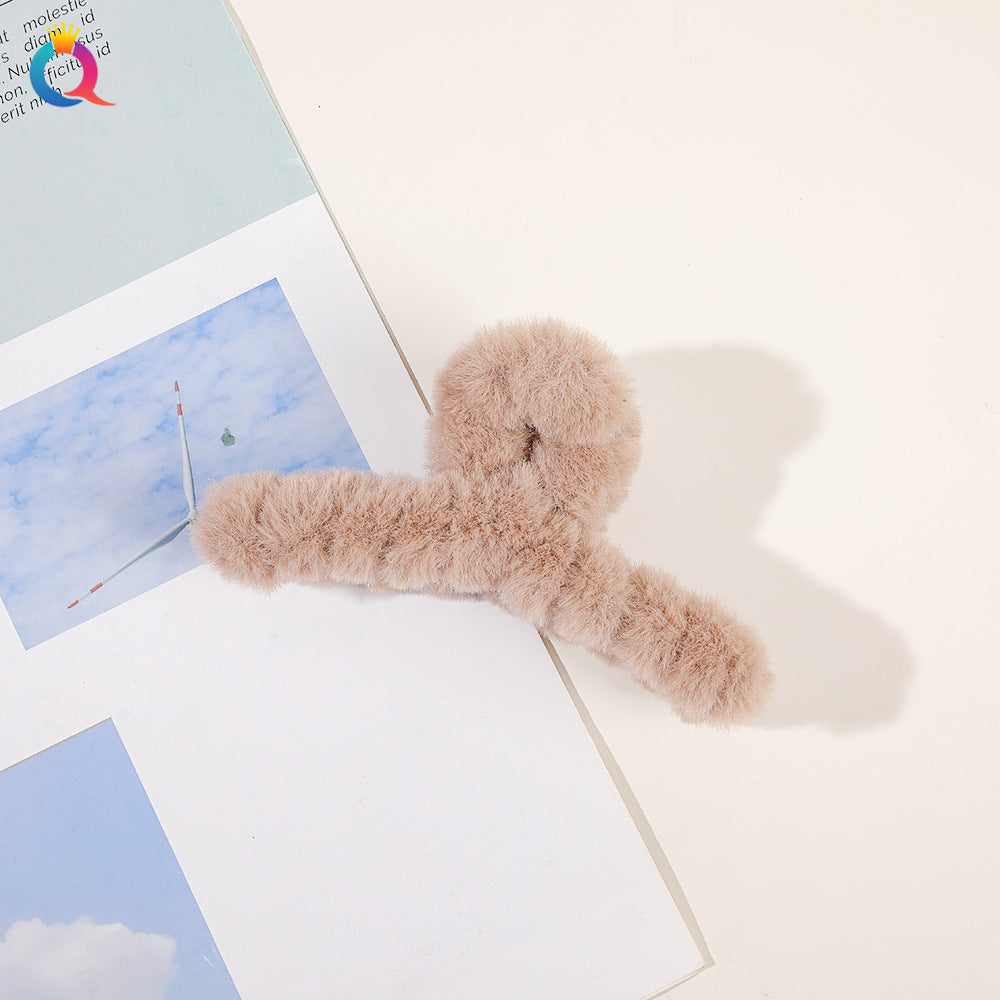 japanese style solid color plastic handmade hair claws 1 piece