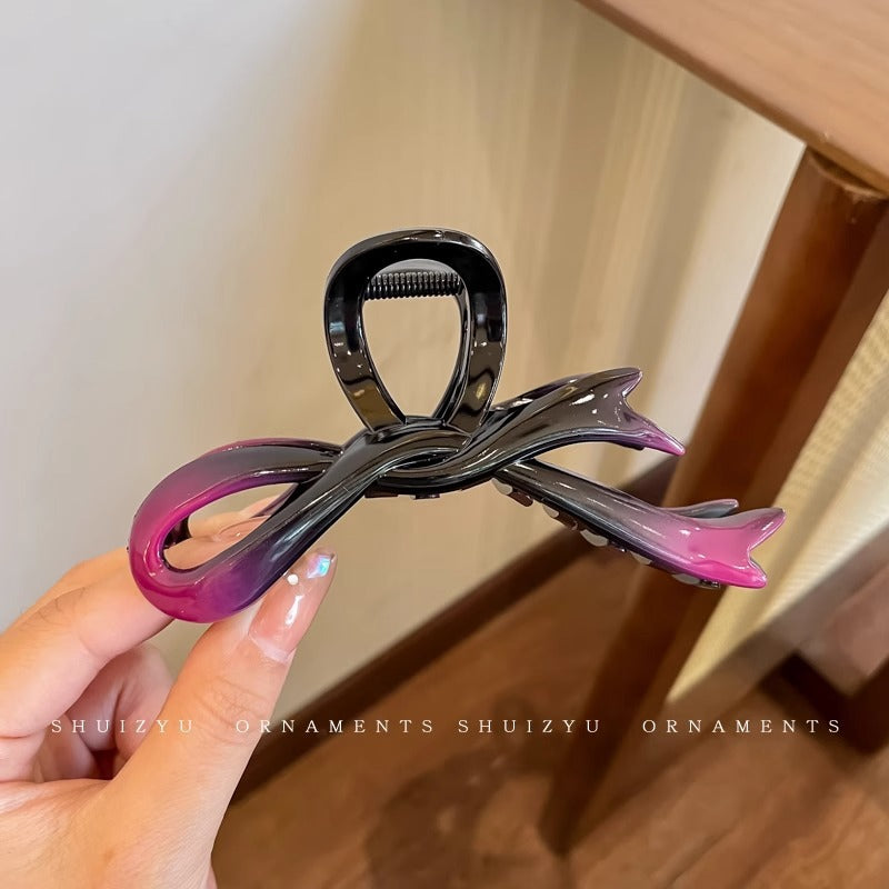 Cute love grab clip girl 2025 new popular high-end disc hair shark clip hairpin hair card headdress