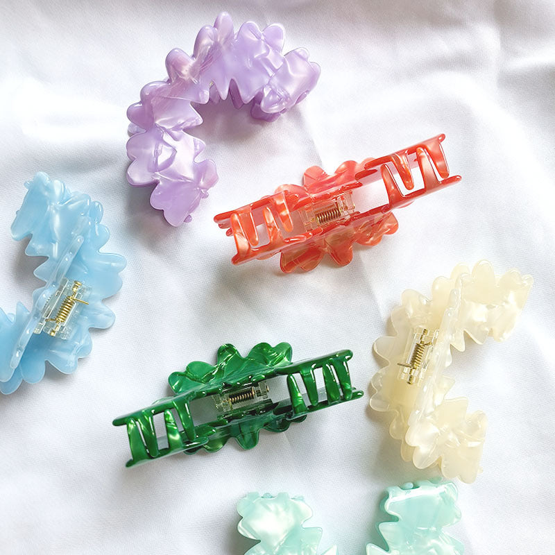 Women's Casual Simple Style Streetwear Solid Color Acetic acid sheets Hair Claws