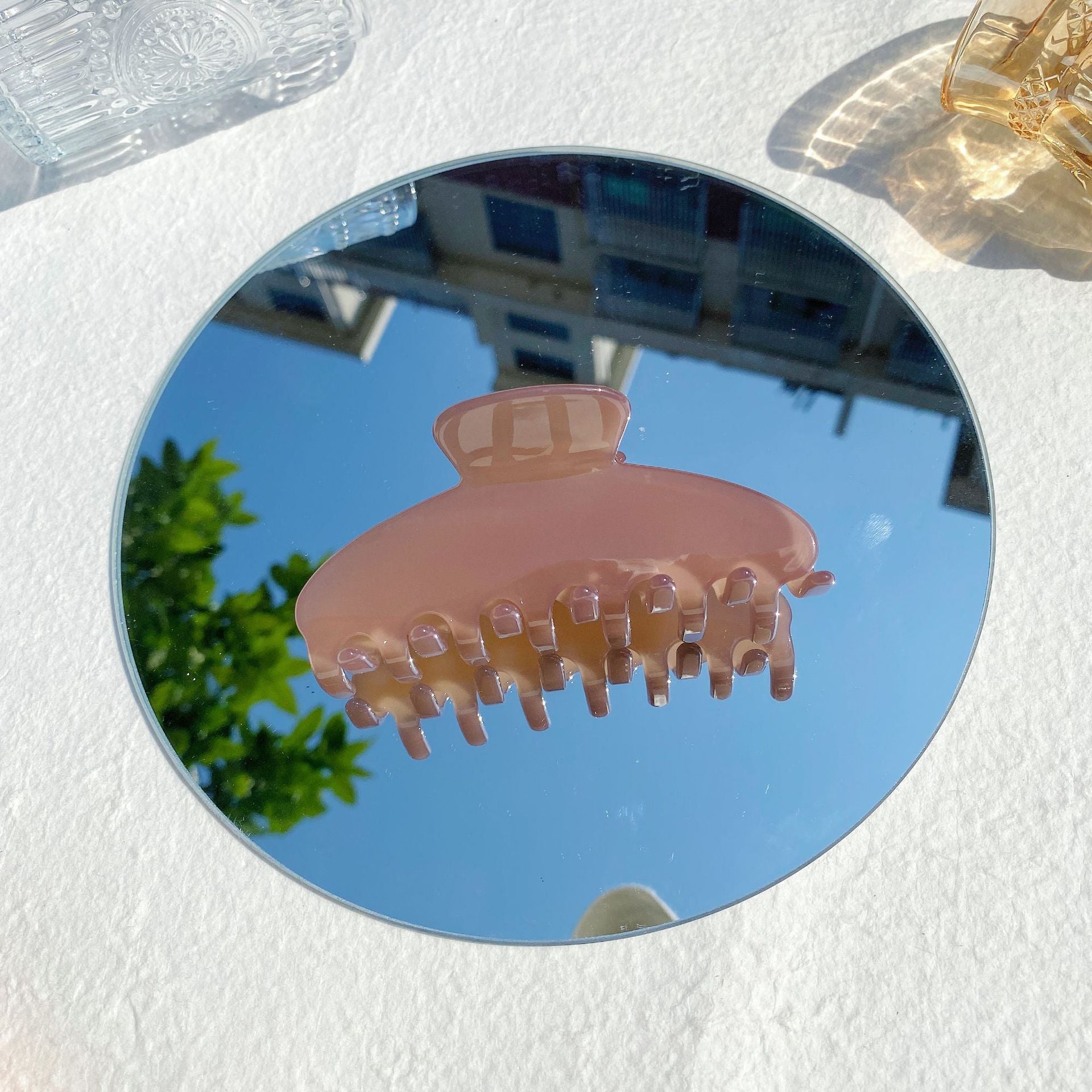 Women's Basic Simple Style Solid Color Acetic acid sheets Hair Claws