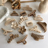 new milk tea coffee color clip elegant temperament hairpin simple hair accessories