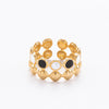 Jewelry Elegant Devil's Eye Star Heart Shape 304 Stainless Steel Open Rings
