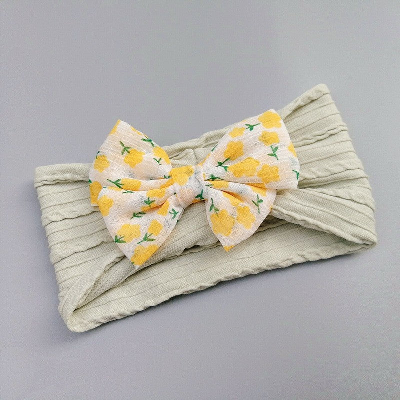 Kid'S Japanese Style Bow Knot Nylon Cloth Hair Band