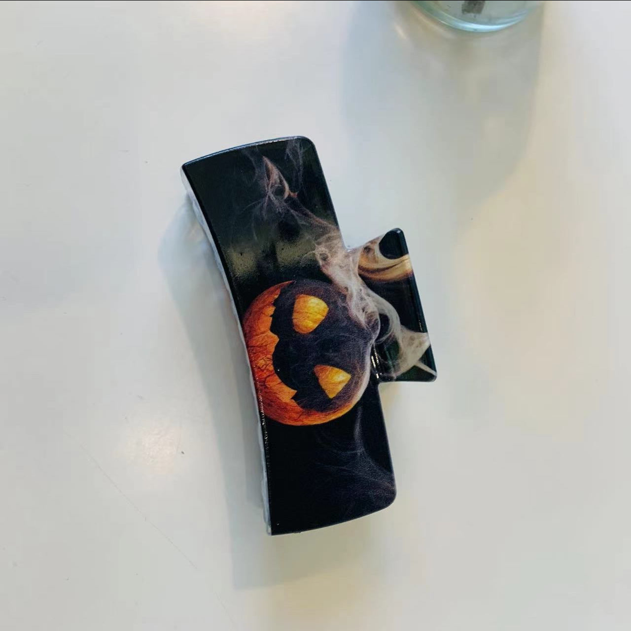 Halloween Cartoon Style Women's Pumpkin Bat Ghost Plastic Resin Polishing Hair Claws