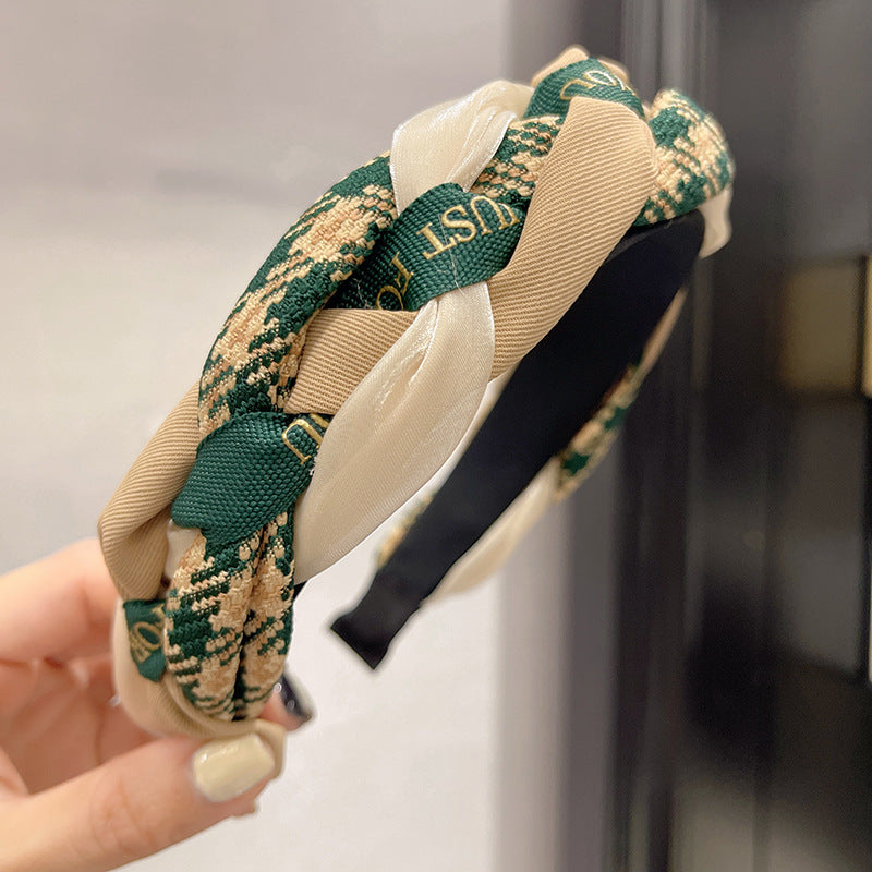 Women's Retro Printing Geometric Cloth Hair Band