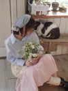 Small Floral Scarf 2024 New Floral Tie Hair Scarf Sense Shawl Lace Stitching Hair Band Scarf