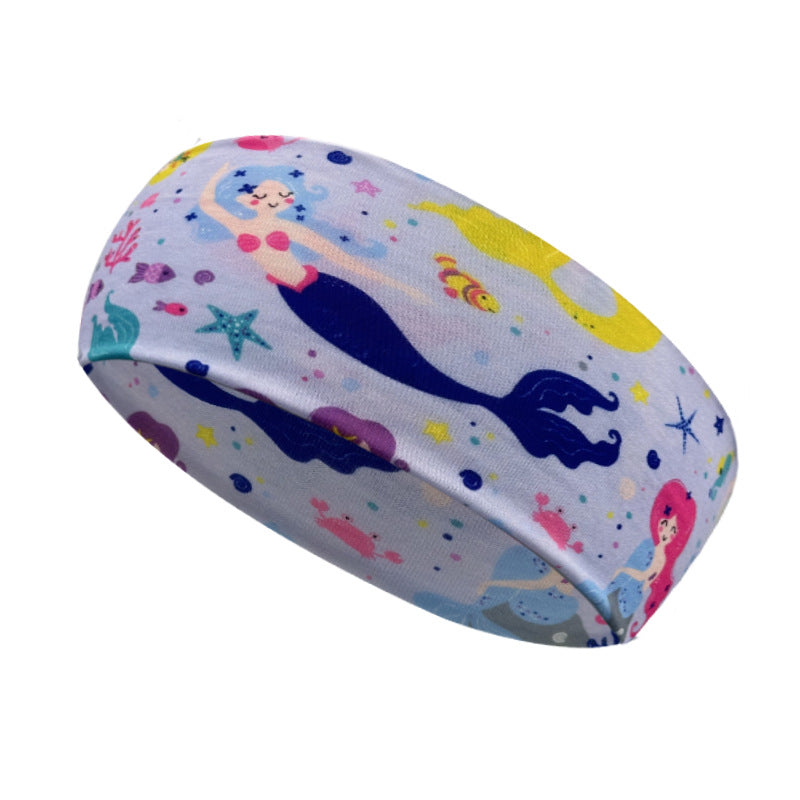 Unisex Simple Style Classic Style Cartoon Character Plaid Imitation Cotton Printing Hair Band