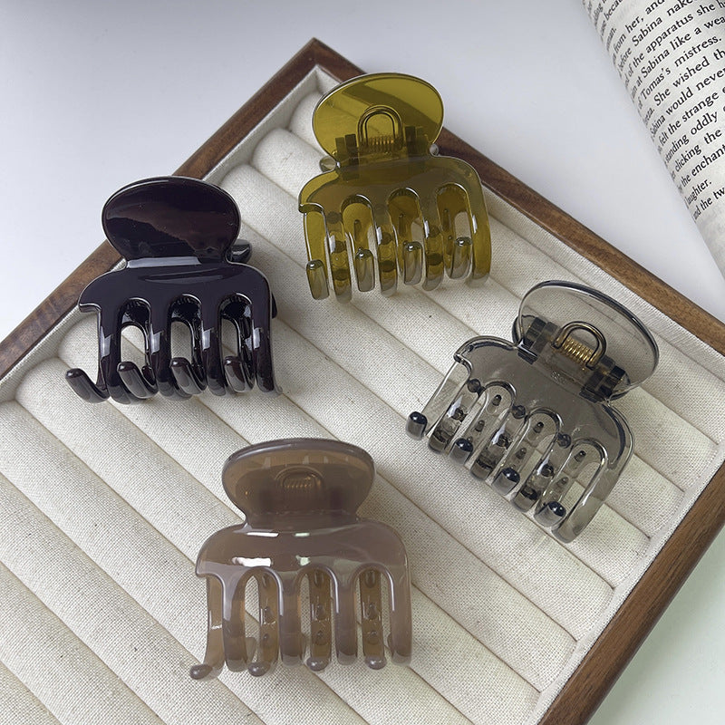 Women's Simple Style Geometric Plastic Resin Handmade Hair Claws