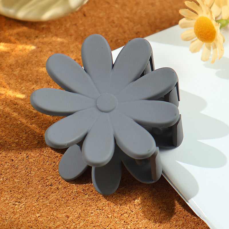 Women's Simple Style Daisy Plastic Spray Paint Hair Claws