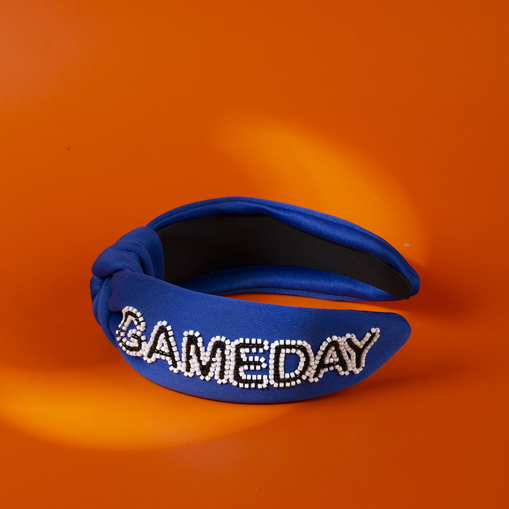 Women's Hip-Hop Retro Funny Letter Cloth Hair Band