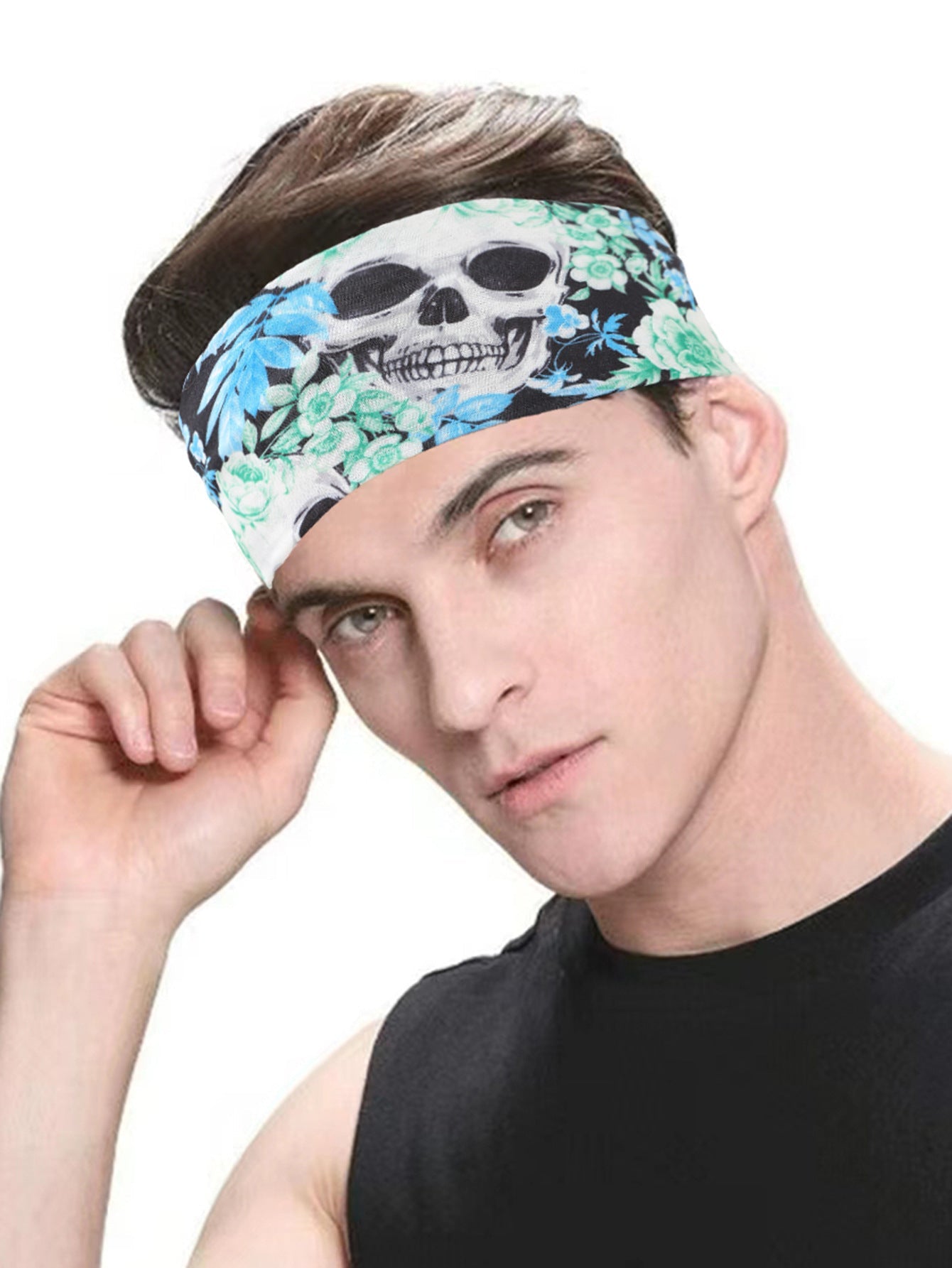 Women's Cute Funny Pumpkin Cartoon Character Spider Cloth Printing Hair Tie