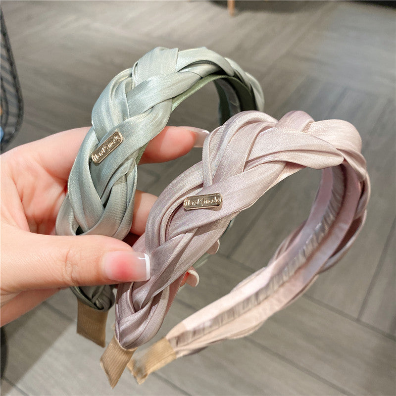 simple style solid color cloth hair band
