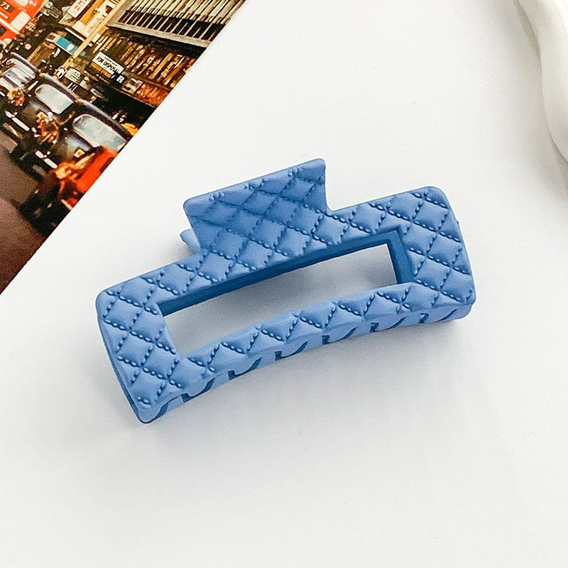 Women's Elegant Simple Style Solid Color Plastic Hair Claws