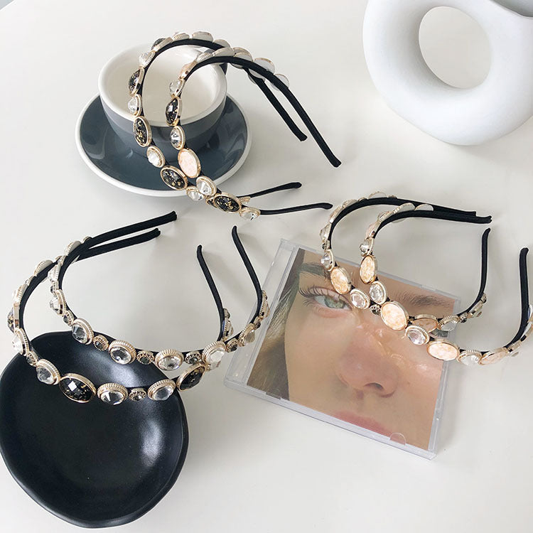 korean new fashion diamond retro hair band