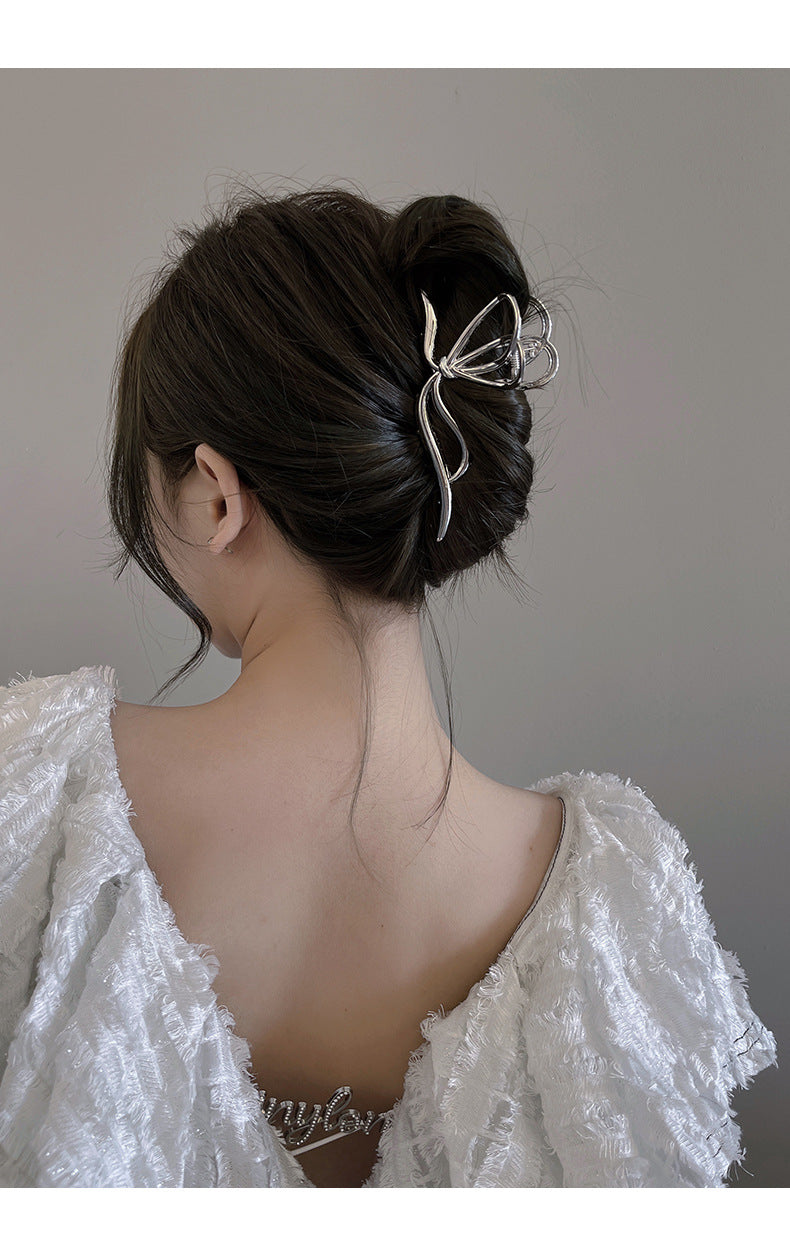 women's ig style elegant bow knot alloy plating hair claws