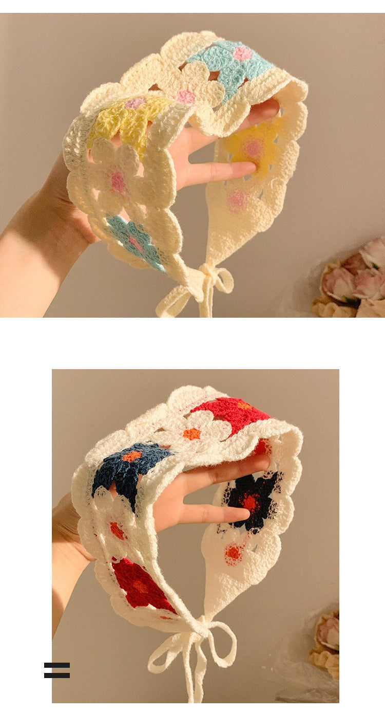 Women's Pastoral Flower Cotton Polyester Flowers Hollow Out Hair Band