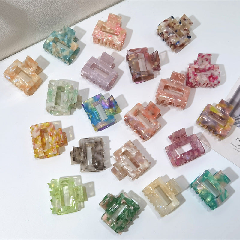 fashion geometric acetic acid sheets stoving varnish hair claws 1 piece