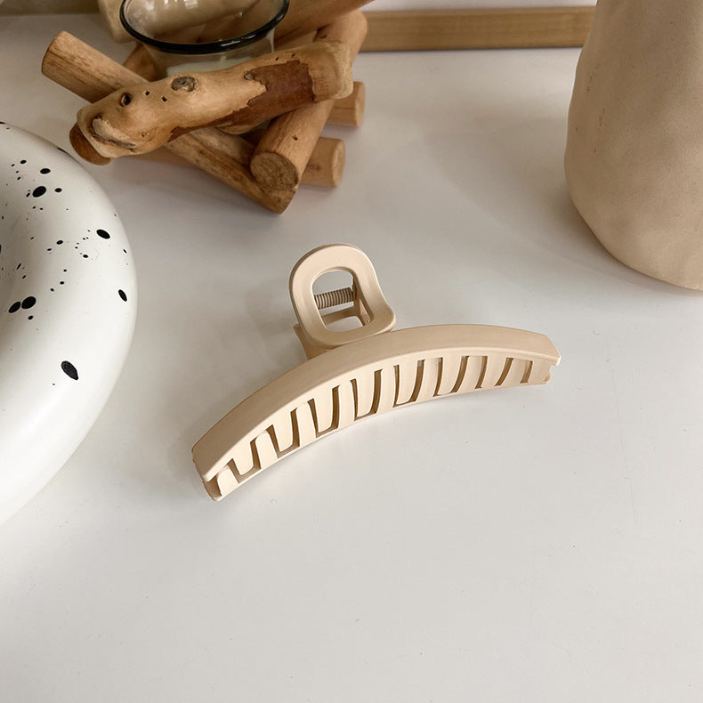 new milk tea coffee color clip elegant temperament hairpin simple hair accessories