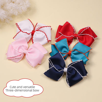 sweet bow knot cloth hair clip
