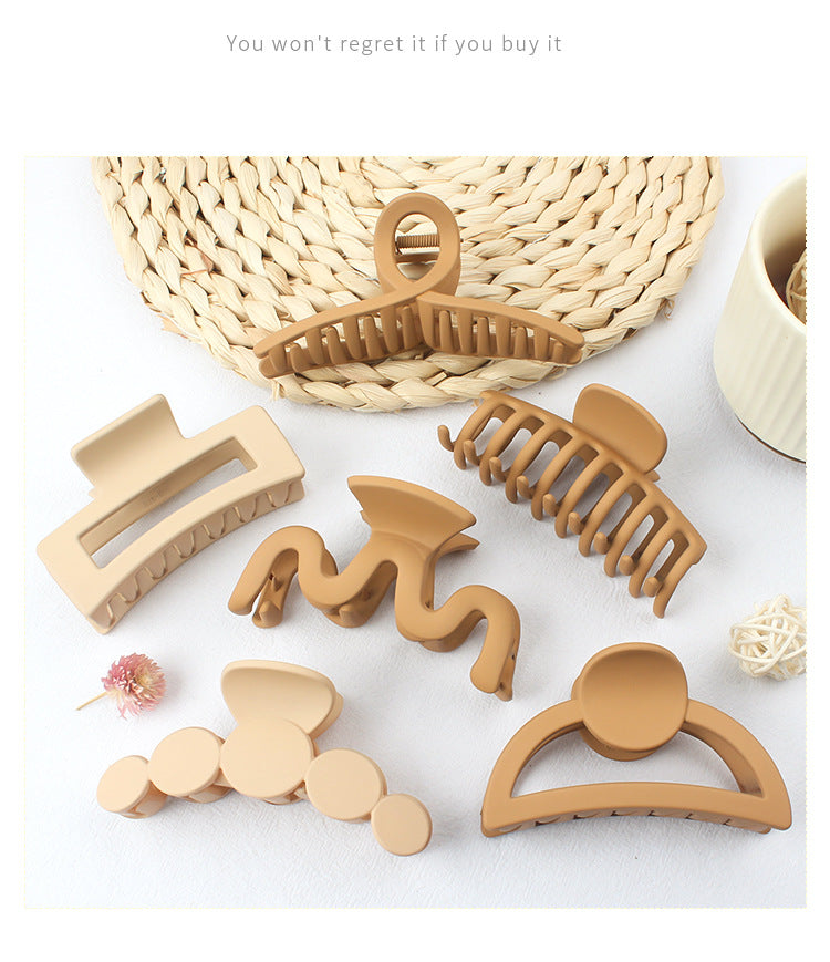 fashion geometric plastic resin stoving varnish hair claws 1 piece