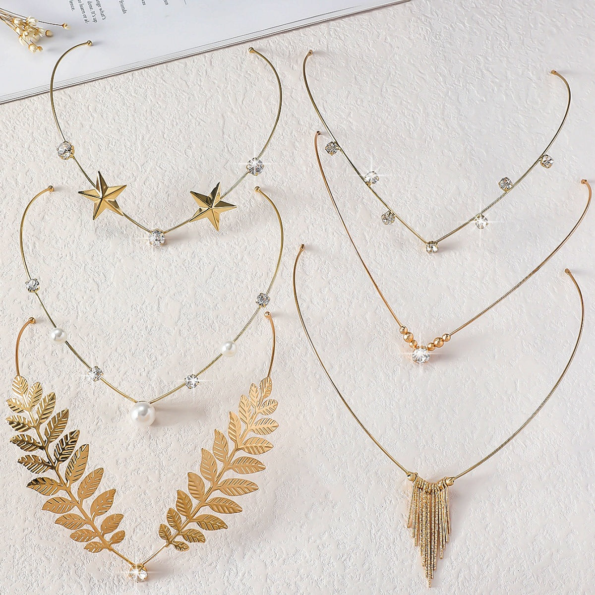 Women's Sweet Simple Style Geometric Leaves Iron Plating Hair Band