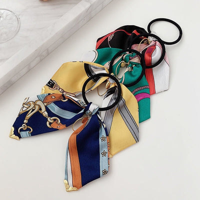 Women's Simple Style Printing Cloth Hair Tie