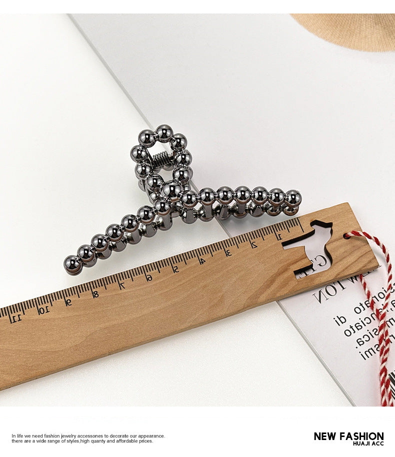 High-Grade Sense Metallic Grip  Style Barrettes Back Head Shark Clip Back Head Clip