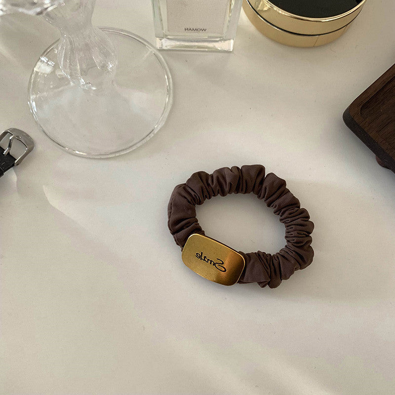 Women's Casual Simple Style Letter Flower Metal Hair Tie