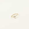 Jewelry Lady Geometric Titanium Steel Zircon Inlay Rings