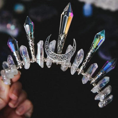 Women's Retro Square Artificial Crystal Iron Three-dimensional Hair Band