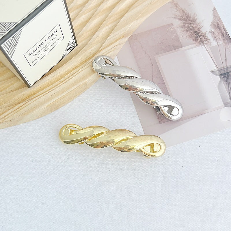 Women's Casual Simple Style Solid Color Alloy Plating Hair Clip