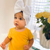 fashion children's solid color double-layer bowknot hairband