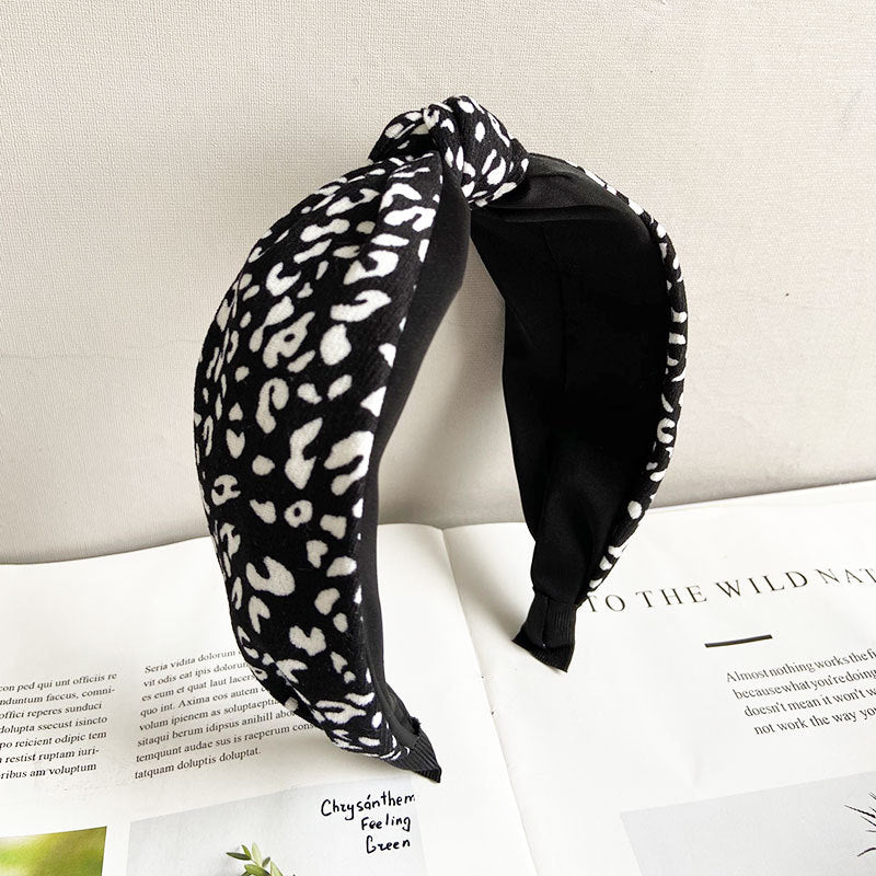 women's ig style retro leopard cloth hair band