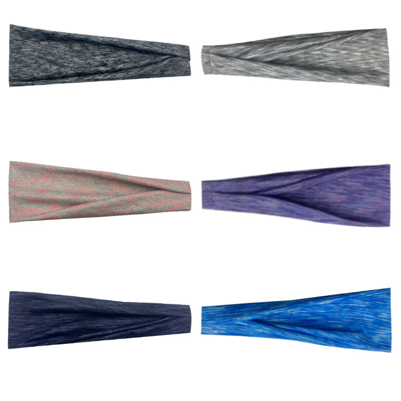 Unisex Hip-Hop Retro U Shape Plaid Imitation Cotton Hair Band