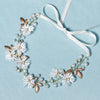 fashion fabric simulation flower pearl headband