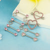 1 Piece 1 Set 1 Pair Belly Rings Simple Style Solid Color 304 Stainless Steel Inlay Rhinestones Belly Rings