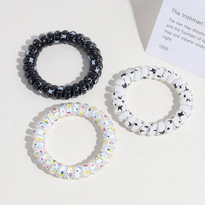 cute star plastic hair tie