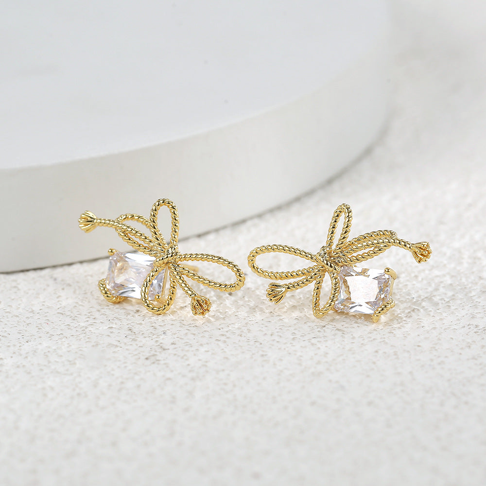 Agate love stud earrings 2025 new popular Ankola red earrings light luxury high-end small fragrant wind earrings